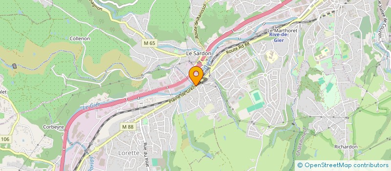 localisation de l'entreprise MONSIEUR JEAN-ROMAIN DURAND  LORETTE