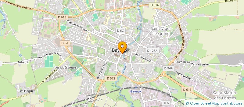 localisation de l'entreprise MONSIEUR JEAN-ROMAIN GAUDART  BAYEUX