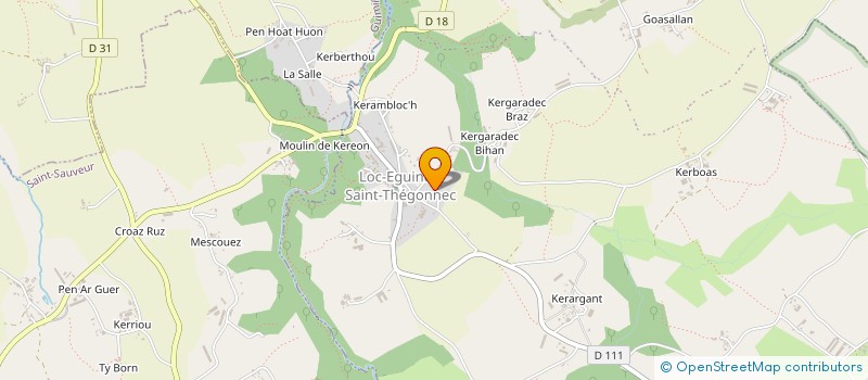 localisation de l'entreprise MONSIEUR JEAN ROMEUR à SAINT-THEGONNEC LOC-EGUINER