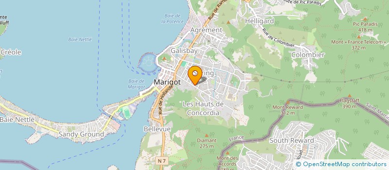 localisation de l'entreprise MONSIEUR JEAN-RONALD MENARD à SAINT MARTIN