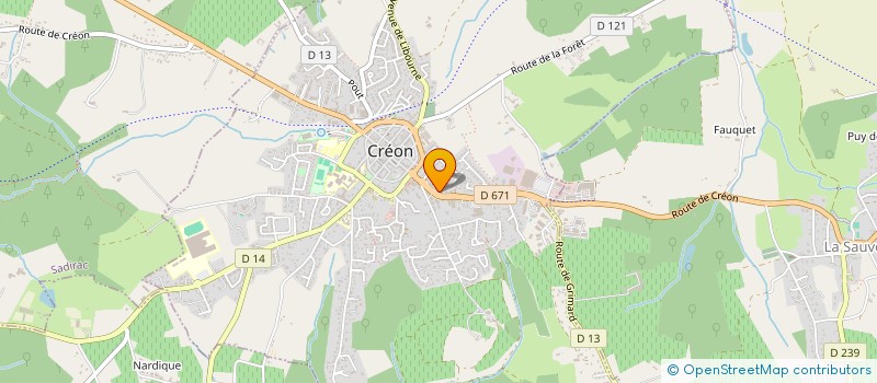 localisation de l'entreprise MONSIEUR JEAN RONTEIN  CREON