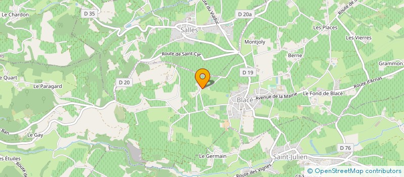 localisation de l'entreprise MONSIEUR JEAN RONZIERE  BLACE