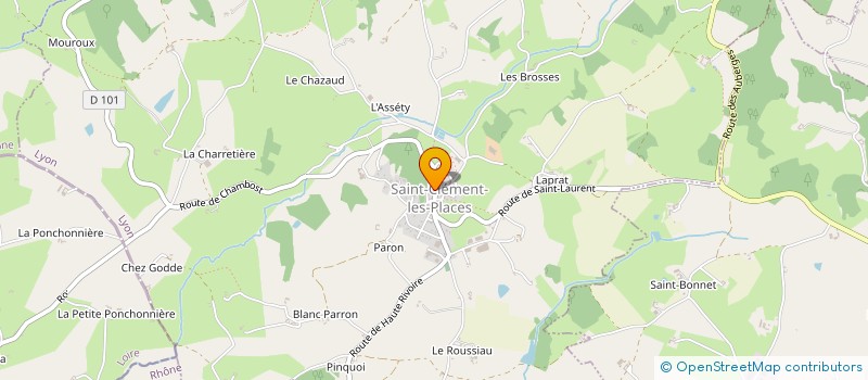 localisation de l'entreprise MONSIEUR JEAN RONZON à SAINT-CLEMENT-LES-PLACES