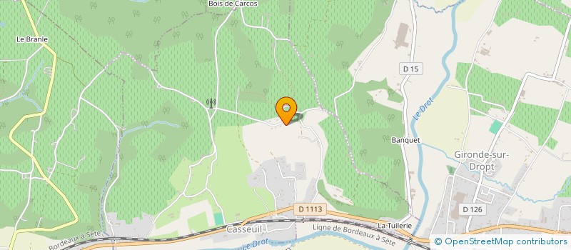 localisation de l'entreprise MONSIEUR JEAN ROQUE  CASSEUIL