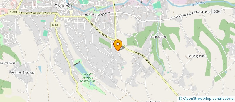 localisation de l'entreprise MONSIEUR JEAN ROQUES  LABESSIERE-CANDEIL