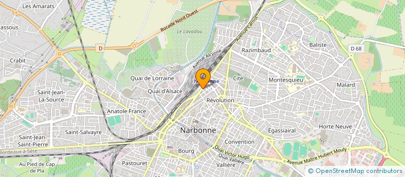 localisation de l'entreprise MONSIEUR JEAN ROQUIGNY  NARBONNE