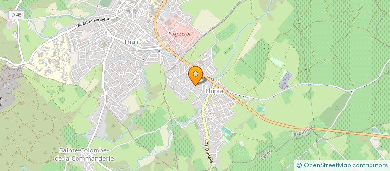 localisation de l'entreprise MONSIEUR JEAN ROS  THUIR