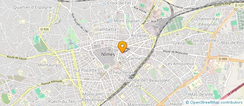 localisation de l'entreprise MONSIEUR JEAN ROSELLO  NIMES