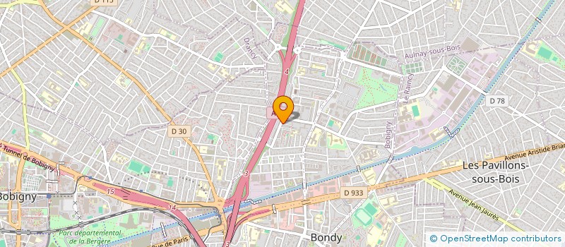 localisation de l'entreprise MONSIEUR JEAN ROSIER  BONDY