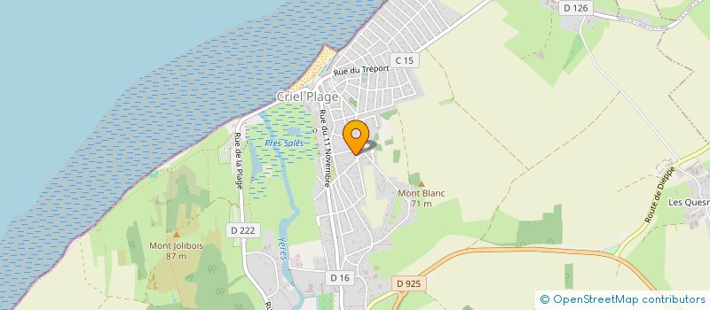 localisation de l'entreprise MONSIEUR JEAN ROSIER  CRIEL-SUR-MER