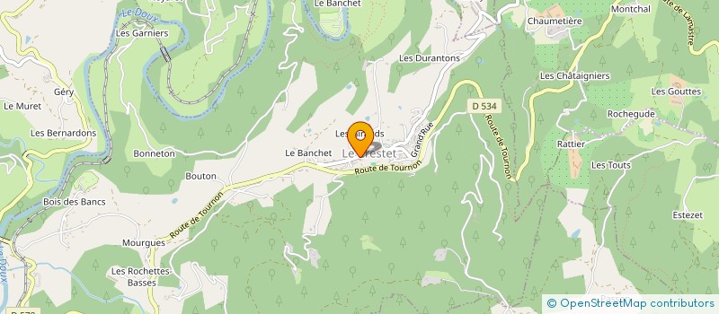 localisation de l'entreprise MONSIEUR JEAN ROSIUS  LE CRESTET