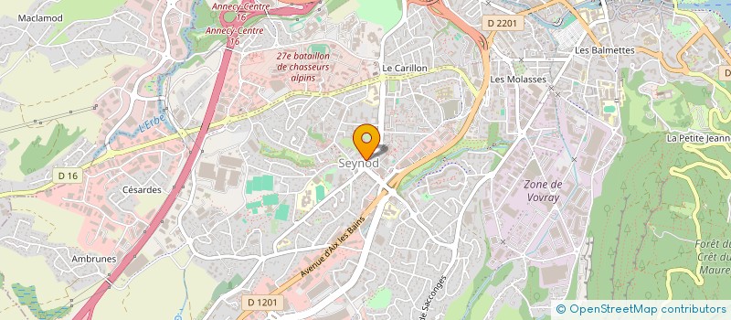 localisation de l'entreprise MONSIEUR JEAN ROSSE à ANNECY