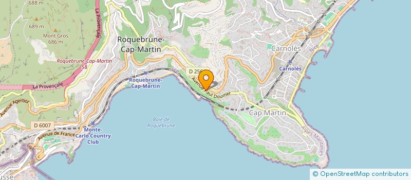localisation de l'entreprise MONSIEUR JEAN ROSSEL à ROQUEBRUNE-CAP-MARTIN