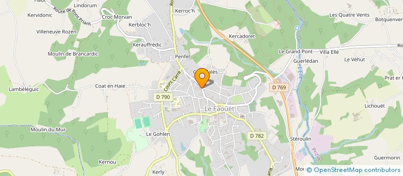 localisation de l'entreprise MONSIEUR JEAN ROSSI  LE FAOUET