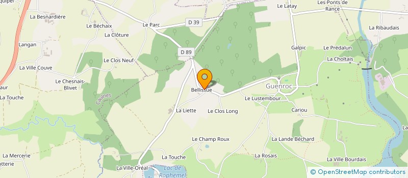 localisation de l'entreprise MONSIEUR JEAN ROUAULT  GUENROC