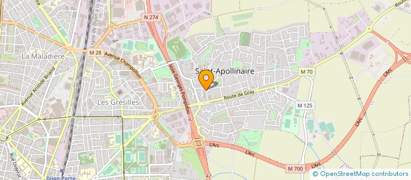 localisation de l'entreprise MONSIEUR JEAN ROUBINEAU à SAINT-APOLLINAIRE