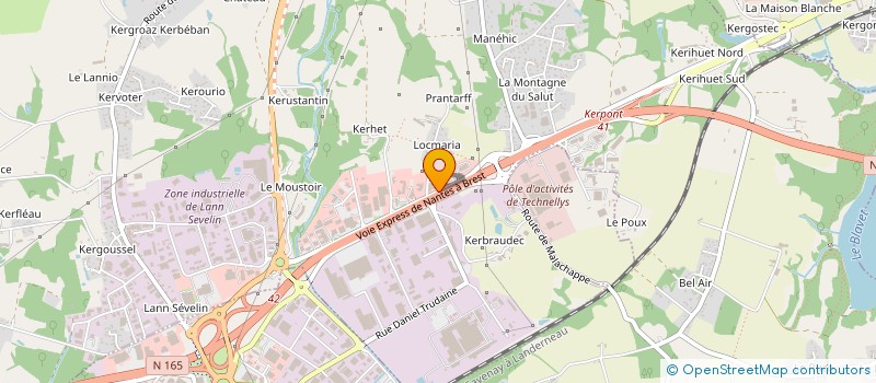 localisation de l'entreprise MONSIEUR JEAN ROUCOU à CAUDAN