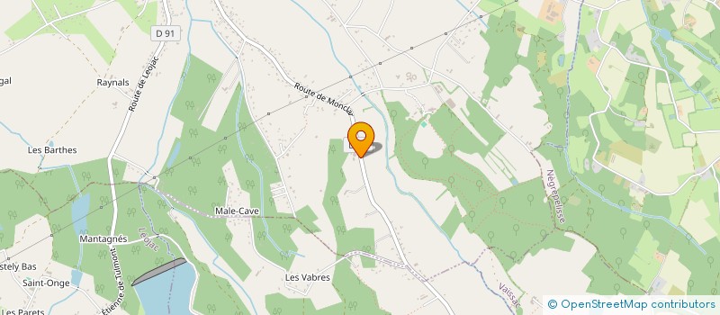 localisation de l'entreprise MONSIEUR JEAN ROUERE  SAINT-ETIENNE-DE-TULMONT