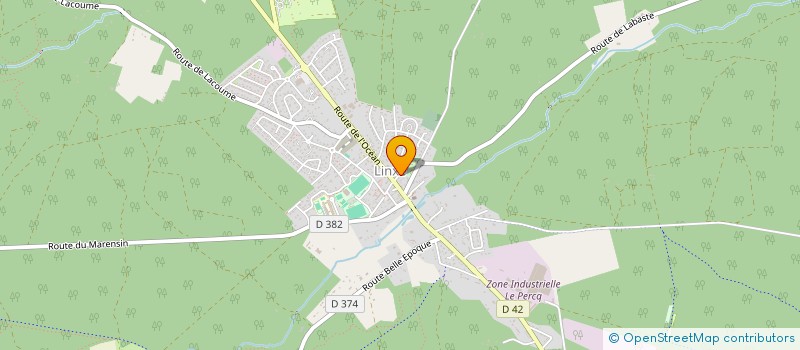 localisation de l'entreprise MONSIEUR JEAN ROUET  CASTETS