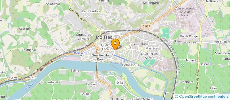 localisation de l'entreprise MONSIEUR JEAN ROUGES à MOISSAC