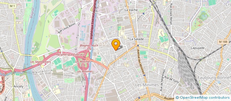 localisation de l'entreprise MONSIEUR JEAN ROUGET à TOULOUSE