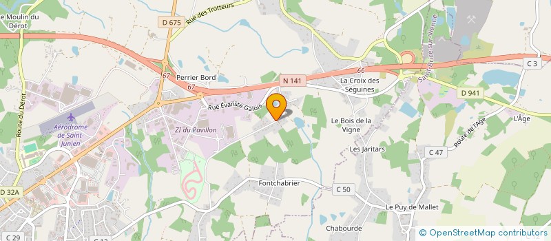 localisation de l'entreprise MONSIEUR JEAN ROUGIER à SAINT-JUNIEN