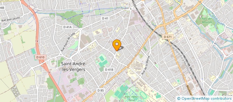 localisation de l'entreprise MONSIEUR JEAN ROUGINAT  SAINT-ANDRE-LES-VERGERS