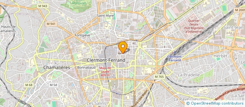 localisation de l'entreprise MONSIEUR JEAN ROUILLON  CLERMONT-FERRAND