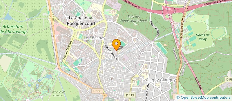 localisation de l'entreprise MONSIEUR JEAN ROULAND  LE CHESNAY-ROCQUENCOURT