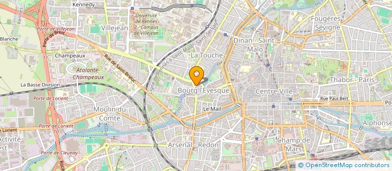 localisation de l'entreprise MONSIEUR JEAN ROULLEAU  RENNES