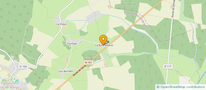 localisation de l'entreprise MONSIEUR JEAN ROUMY  CHATEAUNEUF-VAL-DE-BARGIS