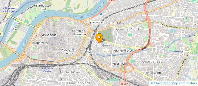 localisation de l'entreprise MONSIEUR JEAN ROUQUETTE  AVIGNON