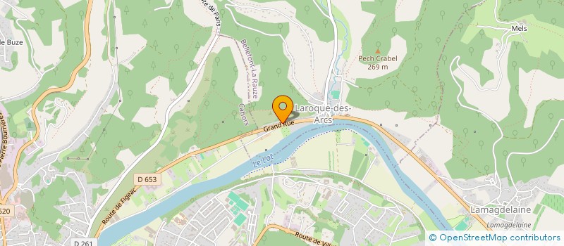 localisation de l'entreprise MONSIEUR JEAN ROUQUIE  BELLEFONT-LA RAUZE