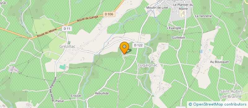 localisation de l'entreprise MONSIEUR JEAN ROUSSARIE à LUGAIGNAC