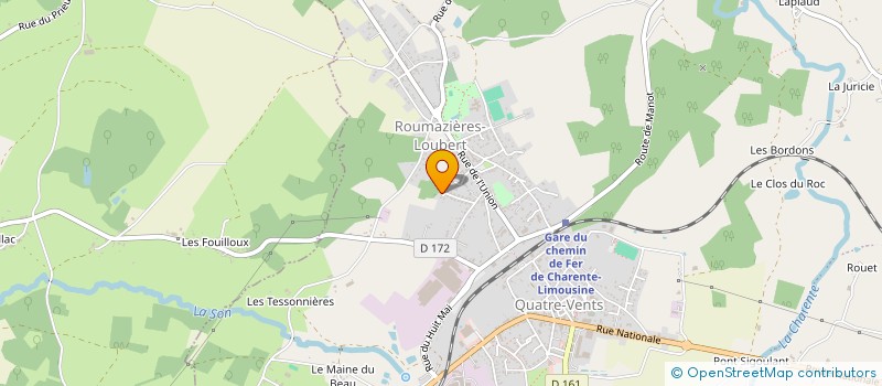 localisation de l'entreprise MONSIEUR JEAN ROUSSEAU à TERRES-DE-HAUTE-CHARENTE