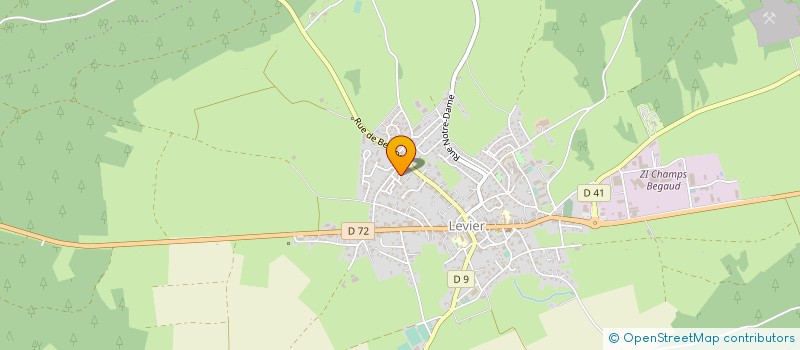 localisation de l'entreprise MONSIEUR JEAN ROUSSEAU  LEVIER