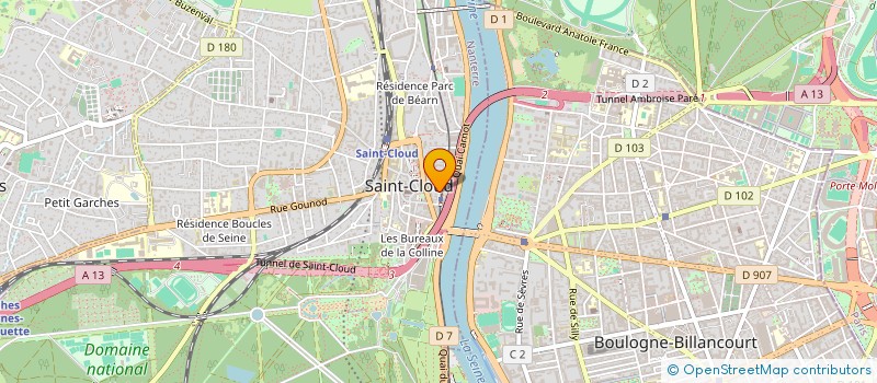 localisation de l'entreprise MONSIEUR JEAN ROUSSEAU à SAINT-CLOUD