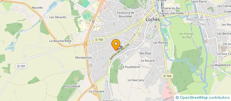 localisation de l'entreprise MONSIEUR JEAN ROUSSEAU à LOCHES