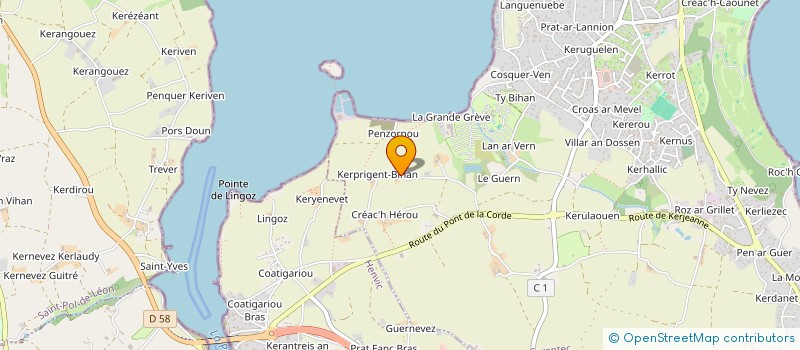 localisation de l'entreprise MONSIEUR JEAN ROUSSEAU  CARANTEC