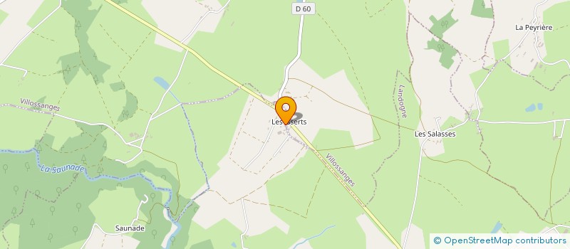 localisation de l'entreprise MONSIEUR JEAN ROUSSEL  VILLOSSANGES