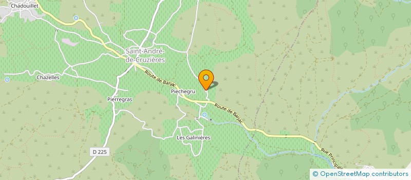 localisation de l'entreprise MONSIEUR JEAN ROUSSEL  SAINT-ANDRE-DE-CRUZIERES