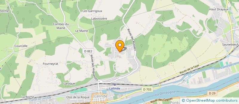 localisation de l'entreprise MONSIEUR JEAN ROUSSELIE  LALINDE