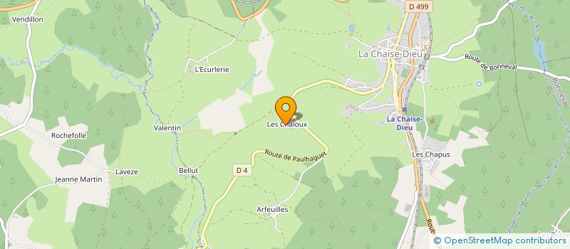 localisation de l'entreprise MONSIEUR JEAN ROUSSERIE à LA CHAISE-DIEU