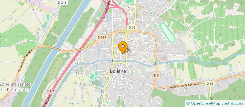 localisation de l'entreprise MONSIEUR JEAN ROUSSET  BOLLENE