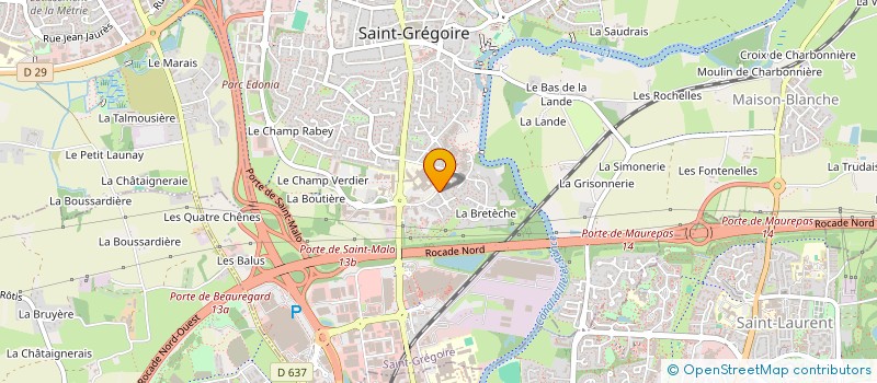 localisation de l'entreprise MONSIEUR JEAN ROUSSET  SAINT-GREGOIRE