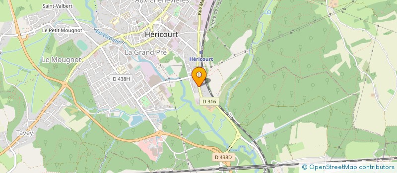 localisation de l'entreprise MONSIEUR JEAN ROUSSEY à HERICOURT