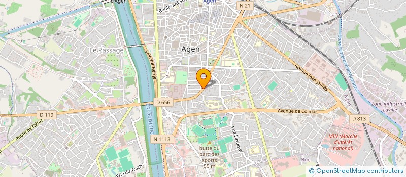 localisation de l'entreprise MONSIEUR JEAN ROUSSILLE  AGEN