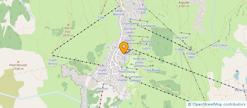 localisation de l'entreprise MONSIEUR JEAN ROUSSON  LES DEUX ALPES