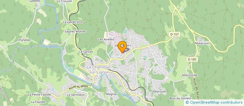 localisation de l'entreprise MONSIEUR JEAN ROUSTAIN  LE CHAMBON-SUR-LIGNON