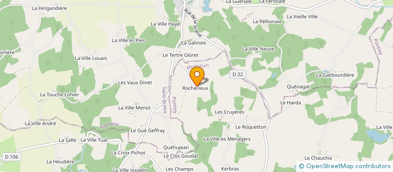localisation de l'entreprise MONSIEUR JEAN ROUVRAY à MENEAC